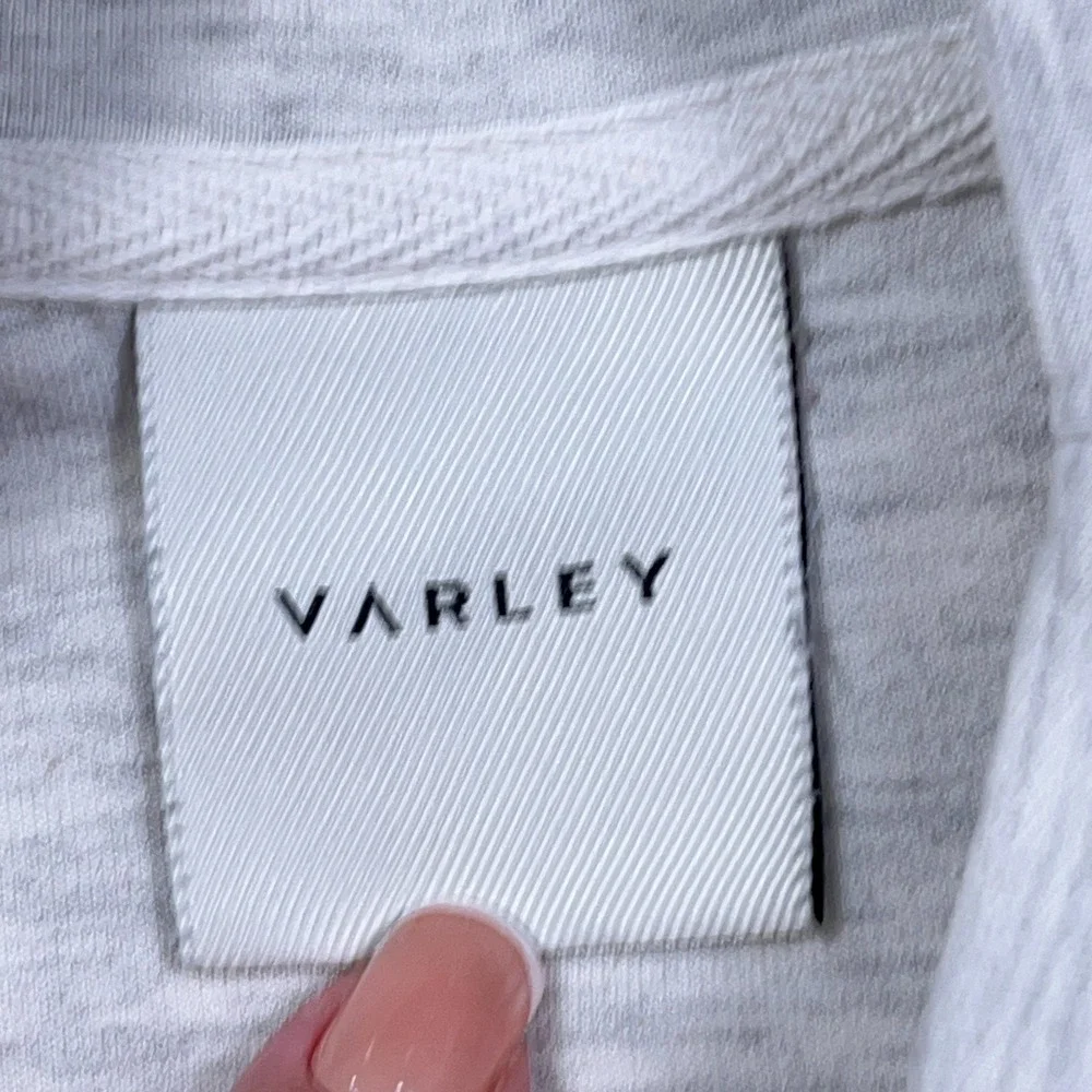 Varley Betsy Sweater Women Medium Gray Pullover Turtleneck Gym Lightweight‎
